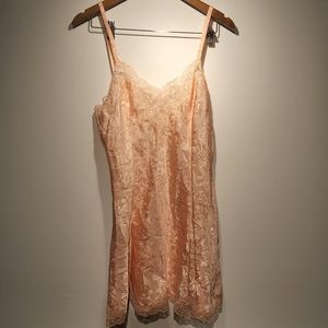 Vintage Victoria's Secret Gold Label Pink Slip Dress